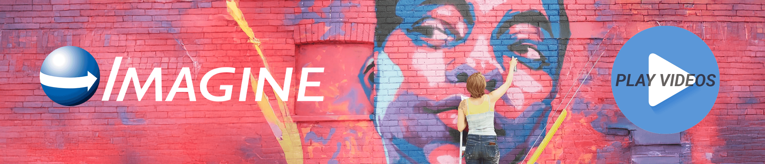 Artist Spraypainting a Wall