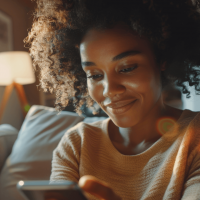 Woman on smartphone