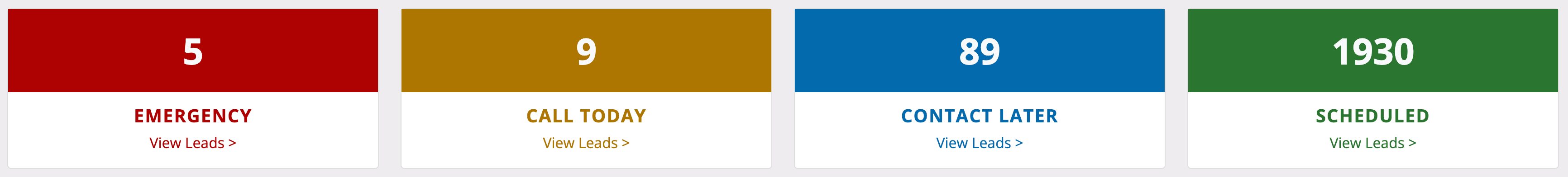LeadPro™ Lead Status