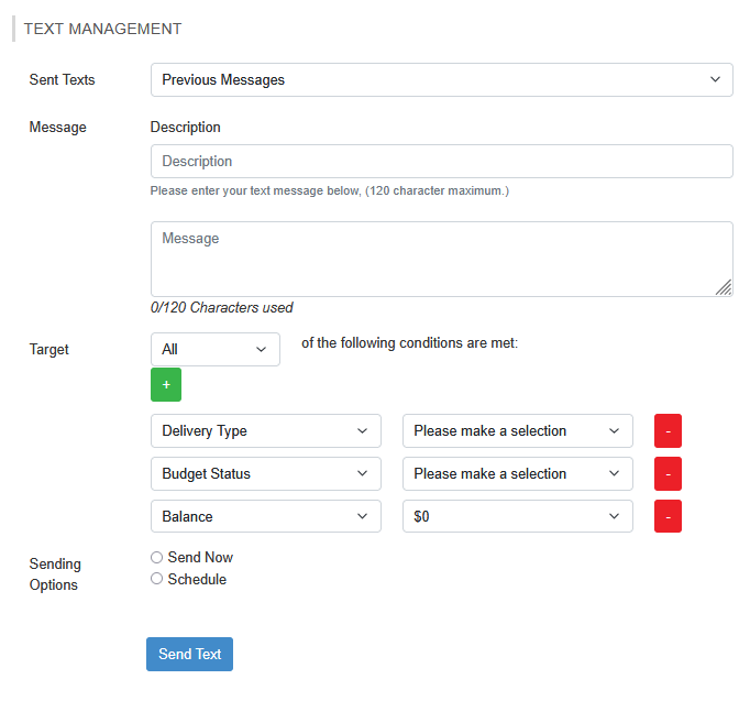 TextPoint™ Admin Area